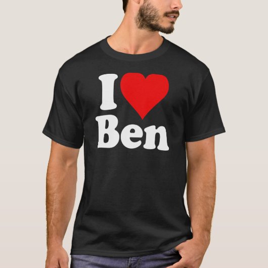 IK HOOP VAN HEART BEN BENJAMIN BENNY T-SHIRT (Voorkant)