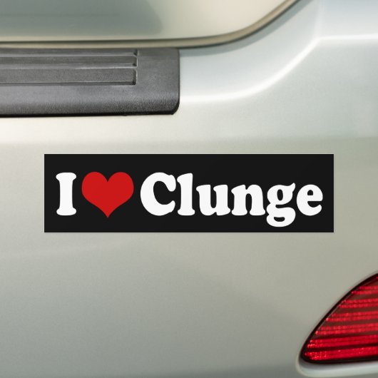IK HOOP VAN {HEART} KLUNGE BUMPERSTICKER (Op auto)