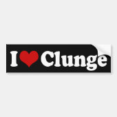 IK HOOP VAN {HEART} KLUNGE BUMPERSTICKER (Voorkant)