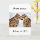 IK HOOP VAN HET DELEN VAN BIRTHDAYS MET U/ONZE VRI KAART (Gele Bloem)