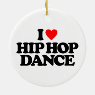 IK HOOP VAN HIP HOP DANCE KERAMISCH ORNAMENT