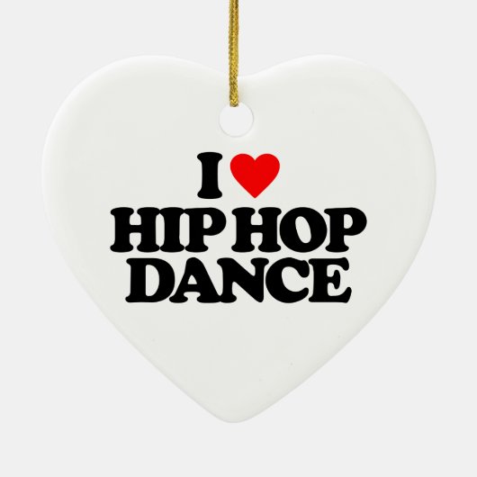IK HOOP VAN HIP HOP DANCE KERAMISCH ORNAMENT (Achterkant)