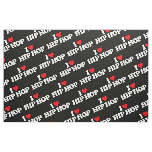 IK HOOP VAN HIP HOP STOF (Fat Quarter)