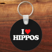 IK HOOP VAN HIPPOS SLEUTELHANGER (Voorkant)