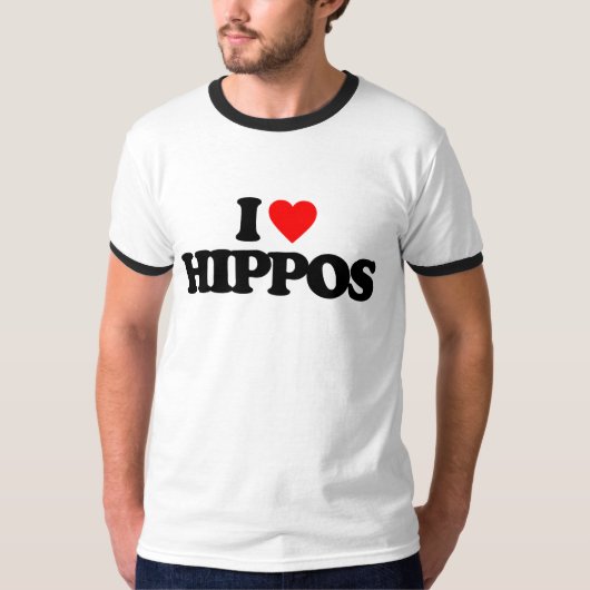 IK HOOP VAN HIPPOS T-SHIRT (Voorkant)