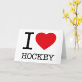 IK HOOP VAN HOCKEY KAART (Gele Bloem)