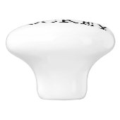 IK HOOP VAN HOCKEY KERAMISCHE KNOP (Zijkant)
