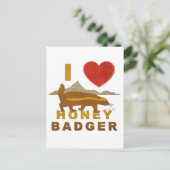 IK HOOP VAN HONEY BADGER BRIEFKAART (Staand voorkant)