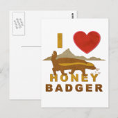 IK HOOP VAN HONEY BADGER BRIEFKAART (Voorkant / Achterkant)
