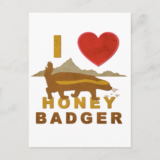IK HOOP VAN HONEY BADGER BRIEFKAART (Voorkant)