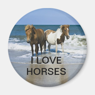 IK HOOP VAN HORSES MAGNET