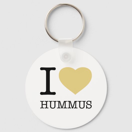 IK HOOP VAN HUMMUS SLEUTELHANGER (Voorkant)