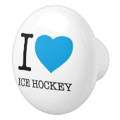 IK HOOP VAN ICE HOCKEY KERAMISCHE KNOP (Rechts)