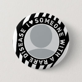 IK HOOP VAN IEMAND MET EEN ZELDZAME ZIEKTE RONDE BUTTON 5,7 CM