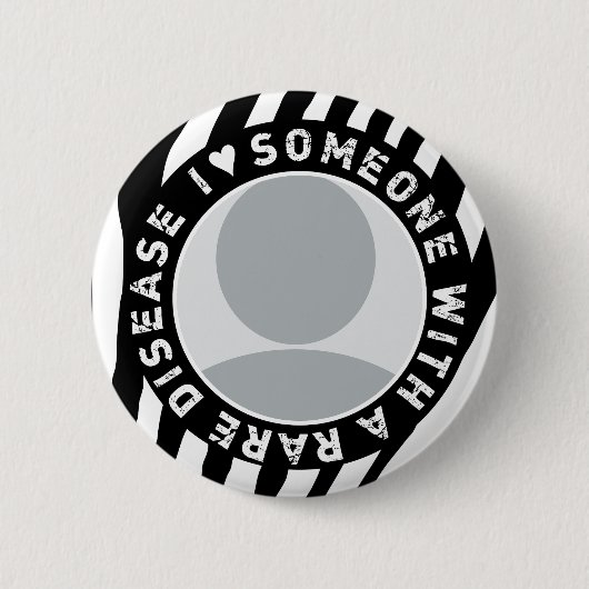 IK HOOP VAN IEMAND MET EEN ZELDZAME ZIEKTE RONDE BUTTON 5,7 CM (Voorkant)