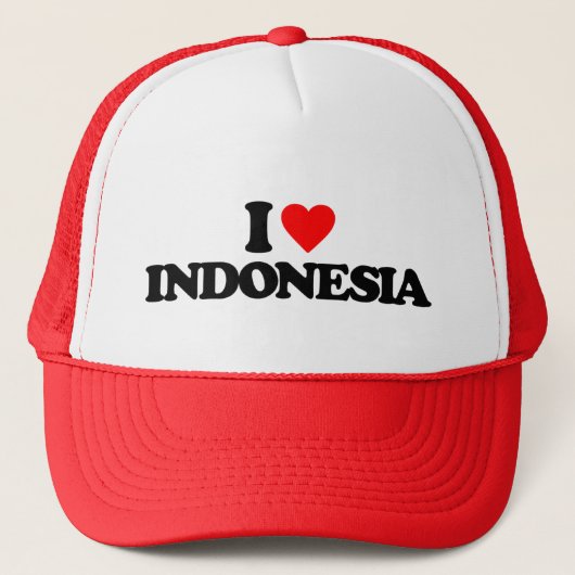 IK HOOP VAN INDONESIË TRUCKER PET (Voorkant)