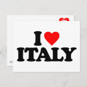 IK HOOP VAN ITALIË BRIEFKAART (Voorkant / Achterkant)