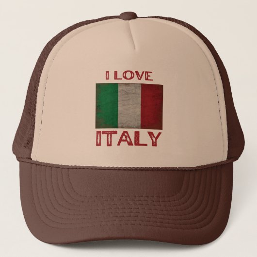 IK HOOP VAN ITALIË TRUCKER HAT PET (Voorkant)