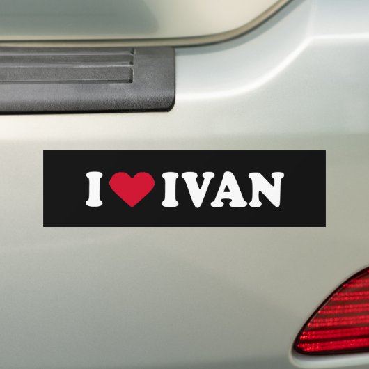 IK HOOP VAN IVAN BUMPERSTICKER (Op auto)