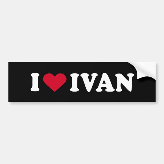 IK HOOP VAN IVAN BUMPERSTICKER (Voorkant)