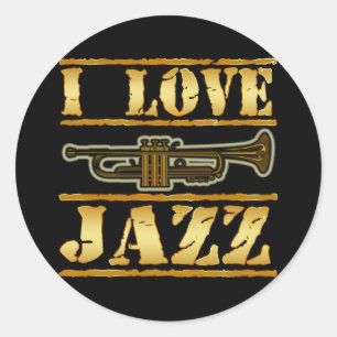 IK HOOP VAN JAZZ RONDE STICKER