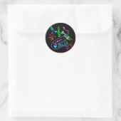 IK HOOP VAN JAZZ RONDE STICKER (Tas)