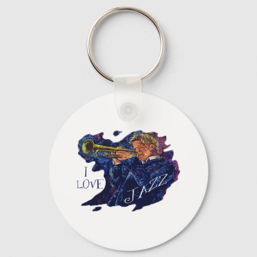 IK HOOP VAN JAZZ SLEUTELHANGER (Voorkant)