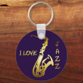 IK HOOP VAN JAZZ SLEUTELHANGER (Voorkant)