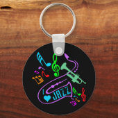 IK HOOP VAN JAZZ SLEUTELHANGER (Voorkant)