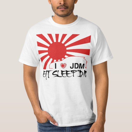 IK HOOP VAN JDM EAT SLEEP T SHIRT (Voorkant)