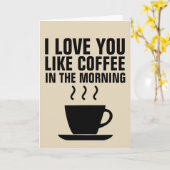 IK HOOP VAN JE ALS KOFFIE IN DE MORGEN Kaarten (Gele Bloem)