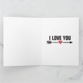 IK HOOP VAN JE BABY GIRL ROMANTIC WENSKAART KAART (Binnen)