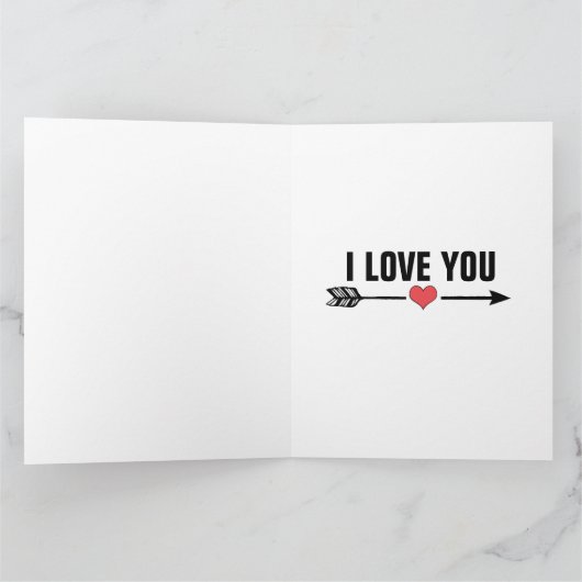 IK HOOP VAN JE BABY GIRL ROMANTIC WENSKAART KAART (Binnen)