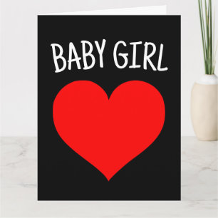 IK HOOP VAN JE BABY GIRL ROMANTIC WENSKAART KAART
