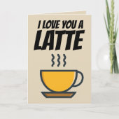 IK HOOP VAN JE EEN LATTE, WENSKAART VOOR GIFTCARD KAART (Voorkant)