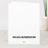 IK HOOP VAN JE FLAMINGOS GROOT WENSKAART KAART (Achterkant)