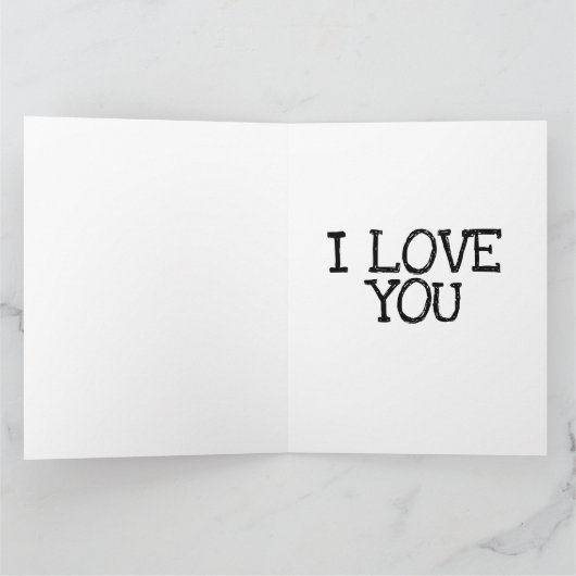 IK HOOP VAN JE LION KUPLE ROMANTIC BIG KAARTEN (Binnen)