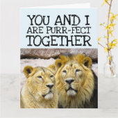 IK HOOP VAN JE LION KUPLE ROMANTIC BIG KAARTEN (Gele Bloem)