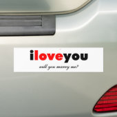IK HOOP VAN JE MARRY ME STICKER (Op auto)