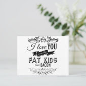 IK HOOP VAN JE MEER DAN VETTE KINDEREN VAN DE BACO BRIEFKAART (Staand voorkant)