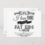 IK HOOP VAN JE MEER DAN VETTE KINDEREN VAN DE BACO BRIEFKAART (Voorkant / Achterkant)