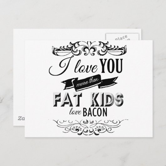 IK HOOP VAN JE MEER DAN VETTE KINDEREN VAN DE BACO BRIEFKAART (Voorkant / Achterkant)