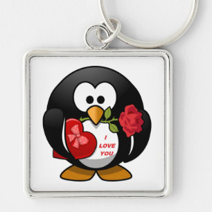 "IK HOOP VAN JE" PENGUIN SLEUTELHANGER