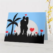 IK HOOP VAN JE ROMANTISCHE BEACH TROPISCHE KAARTEN (Gele Bloem)