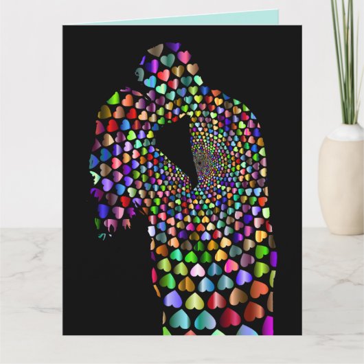 IK HOOP VAN JE ROMANTISCHE WENSKAARTEN KAART (Voorkant)