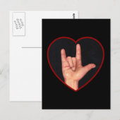 IK HOOP VAN JE TAAL OP ZWART TE ZIEN BRIEFKAART (Voorkant / Achterkant)