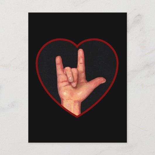 IK HOOP VAN JE TAAL OP ZWART TE ZIEN BRIEFKAART (Voorkant)