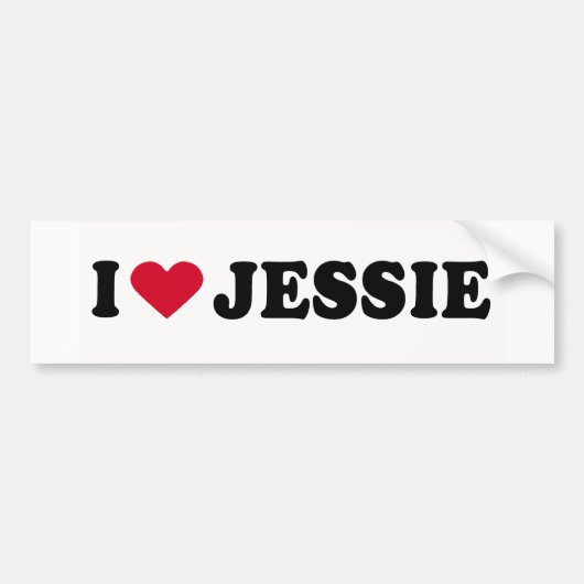 IK HOOP VAN JESSIE BUMPERSTICKER (Voorkant)