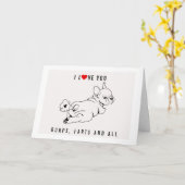 IK HOOP VAN JULLIE BURPS, FARTS EN ALLES - VALENTI KAART (Gele Bloem)