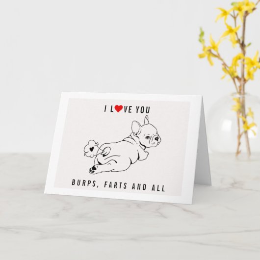 IK HOOP VAN JULLIE BURPS, FARTS EN ALLES - VALENTI KAART (Gele Bloem)